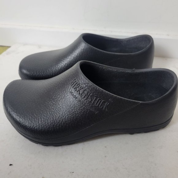 Birkenstock Size 41 Profi-Birki Polyurethane Black Vegan Clogs Black Unisex - Picture 5 of 12